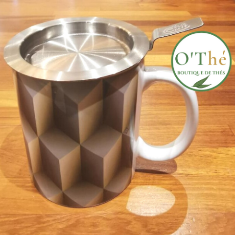 MUG en PORCELAINE ET INFUSEUR